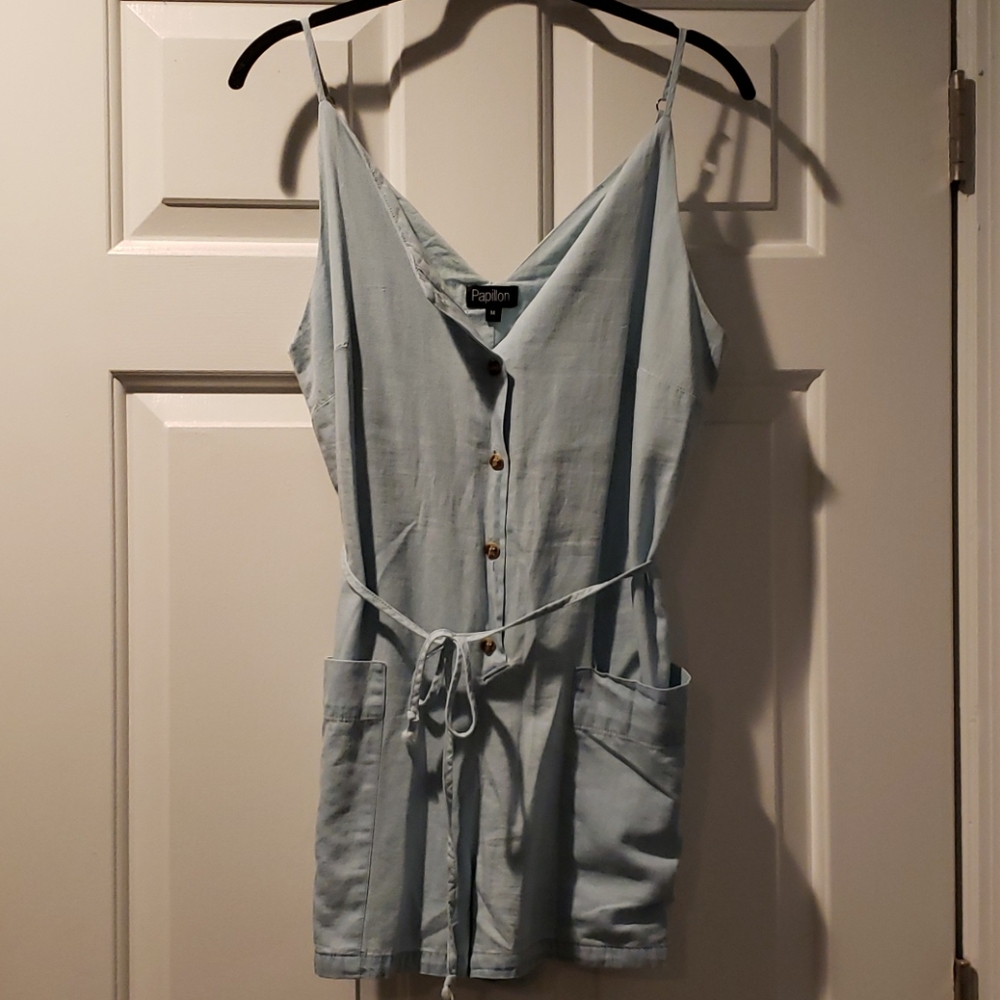 Denim romper,  never worn